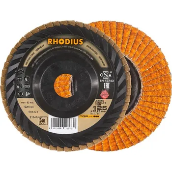 Brusný kotouč Lamelový kotouč brusný 125 mm JUMBO LONGLIFE TRIM zrnitost 40 Rhodius 125x22,23 211410