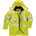 Bunda S427 Hi-Vis 7v1 Traffic reflexní prodyšná skrytá kapuce fleece límec s vložkou žlutá M - žlutá