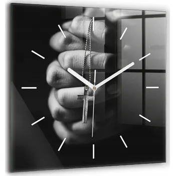 Hodiny Nástěnné hodiny SacroArte černé 60 cm