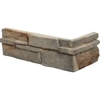 Obklad Roh kamenného obkladu Stones Bedrock brown 11,7x32,5x15 cm RBEDROCKBR