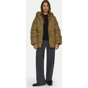 Vila Zimní bunda Bumble 14098374 Hnědá Loose Fit 42