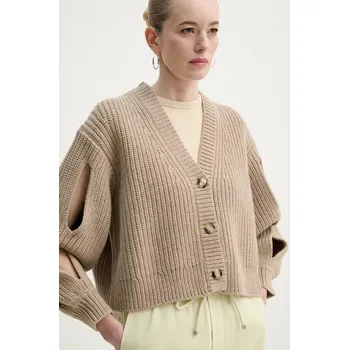 Pánský svetr Vlněný svetr Nanushka KAROLIN NW25RSCA11974 béžová 80X, vel. M