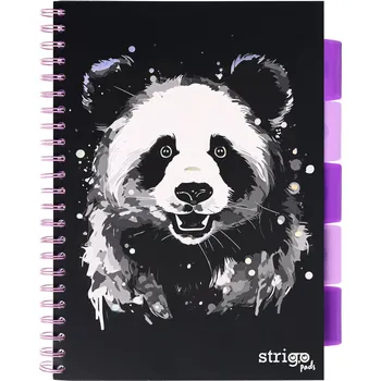 Strigo Blok A4/100l 80g PANDA spirála s rozřaďovačem