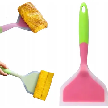 Obracečka ŠPACHTLE STĚRKA KUCHYŇSKÁ ŠIROKÁ OCHRANNÁ SILIKONOVÁ POVRCHOVÁ ÚPRAVA PRO SMAŽENÍ