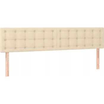 Čelo postele krémové 180x78 cm, 2 ks