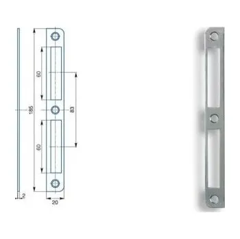 zadlabací zámek Zap.plech K191 Zn bílý á 1ks