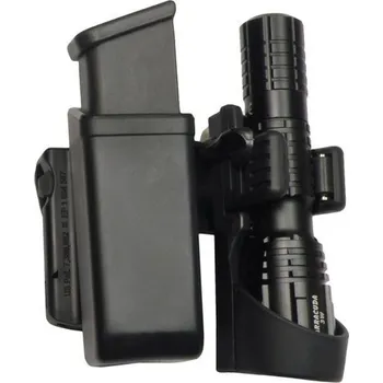 Pouzdro rotační pro zásobník 9mm LUGER a svítilnu LHU-04 (Pouzdro rotační pro zásobník 9mm LUGER a svítilnu LHU-04)