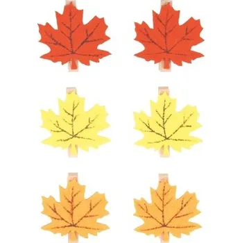 List z filcu na kolíčku 5 cm, 6 ks (cs, Anděl Přerov s.r.o.)