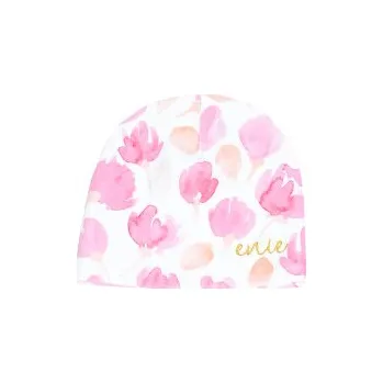 Kojenecká čepice enie baby Dětská čepice 12-16m Pink Flowers