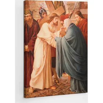 Obraz Obraz Canvas do Sypialni Na Zeď Ježíš a Marie Křížová cesta 70x100