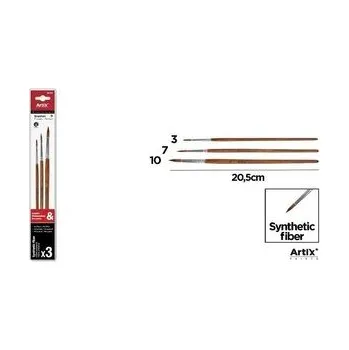 Set školních potřeb Profesjonale pędzle malarskie 3szt