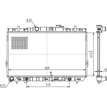 Chladič motoru Chladič, chlazení motoru HART 637 150