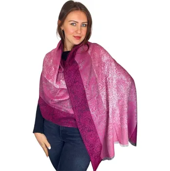 Šála Šál Pašmína - Clarissa - Tmavě růžová