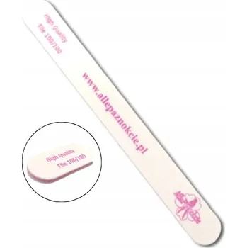 Pilník Pilník na nehty ALLEPAZNOKCIE Jednoduchý Bílý Gradace 100/100