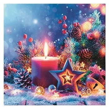 Papírové ubrousky vánoční, třívrstvé 33 x 33 cm, 20 ks