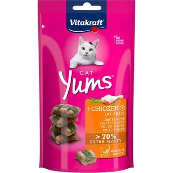 Pamlsek pro kočku VITAKRAFT CAT YUMS KOTĚCÍ TRÁVA 40g pamlsek pro kočky