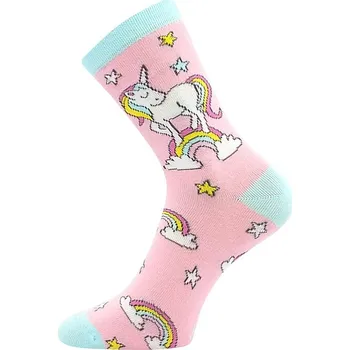 Dámská móda ponožky Boma 057-21-43 XVI - Mix C/Pink 35-38