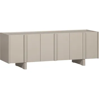 Televizní stolek WOOOD Šedobéžový dřevěný TV stolek Basu 152 x 46 cm