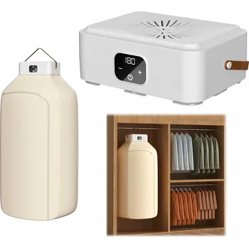 Sušička Elektrická sušička prádla do skříně s časovačem, skládací, rychlé sušení, 650W