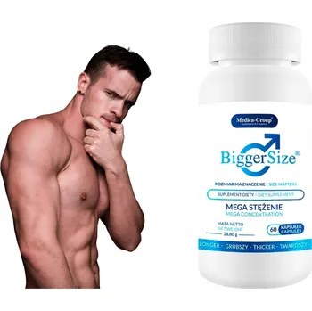 Podpora erekce Zvětšení a zesílení penisu Bigger-size 60 tablet