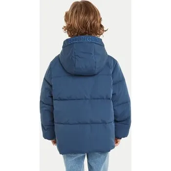Tommy Hilfiger Zimní bunda Monotype KB0KB09092 Modrá Regular Fit 12Y