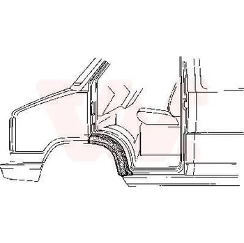 Blatník karosérie Blatník VAN WEZEL 1745155