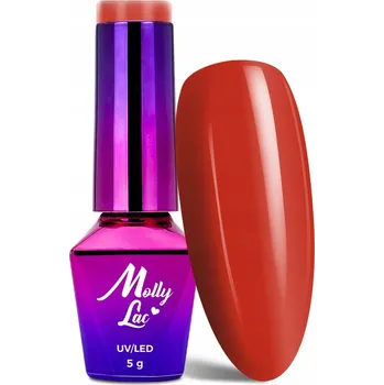 Lak na nehty Hybridní lak na nehty MOLLYLAC 5g Elite Women Crimson Červený Č.42