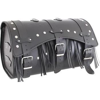 Zavazadlo na motocykl RSA Kožený moto kufr na motorku Chopper RSA-9C - délka 48 + DÁREK + Doprava ZDARMA