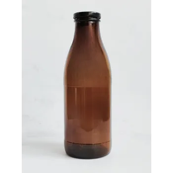 Láhev Láhev na mléko, aviváž hnědá JOTA 1 000 ml s černým víčkem