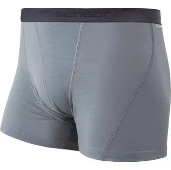 Boxerky Sensor Merino Active trenky, světle šedá S