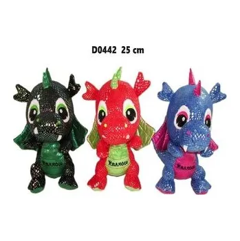 plyšák Smok "Kraków" błyszczący 25cm MIX