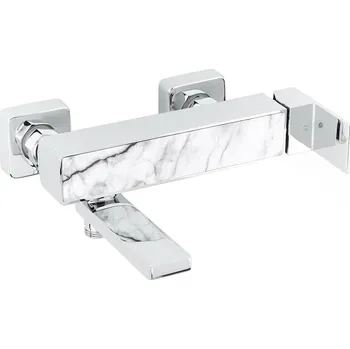 Vodovodní baterie Vanová baterie 150 mm SIKO Elements sklopné rameno dekor bílý mramor SIKOBSEL222DMB