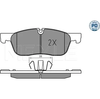 Brzdová destička Sada brzdových destiček, kotoučová brzda MEYLE 025 221 4519/PD
