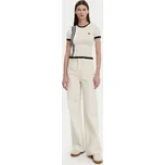 adidas T-Shirt Knitted 3-Stripes JJ0961 Béžová Slim Fit M