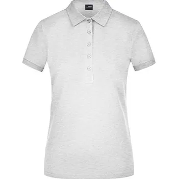 Dámská košile James&Nicholson Dámská polokošile JN709 Grey Heather L