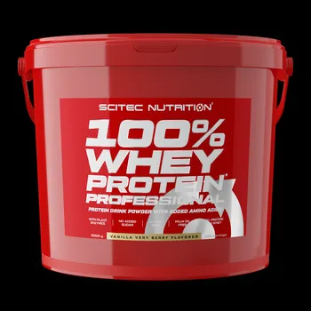 Protein Scitec Nutrition 100% Whey Protein Professional 5000 g Příchuť: vanilka berry