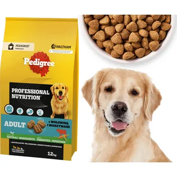 Krmivo pro psa PEDIGREE Suché Krmivo pro psy velkých a středních plemen Hovězí Se Zeleninou 12 kg