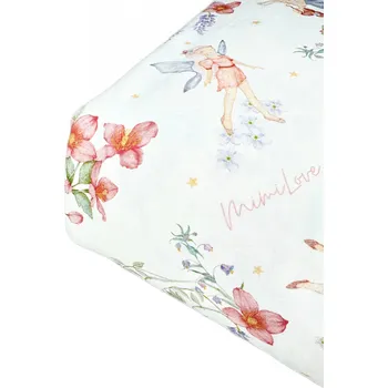 Prostěradlo Mimilove Bavlněné prostěradlo do kolébky a košíků 40x90 cm Víly