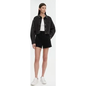 Dámské kraťasy adidas Džínové šortky adicolor Denim Firebird JD3107 Černá Loose Fit L