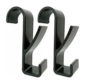 Věšák Věšák, háček na ručníky na koupelnové radiátory, 2ks černý