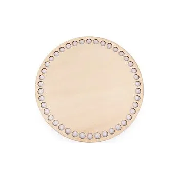 Dno na pletení / výrobu košíků Ø20 cm - 1 ks - přírodní sv.