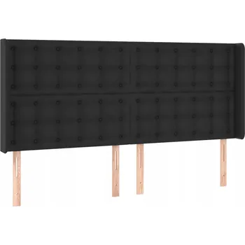 Čelo postele Uszak Černé 183x16x118/128 cm