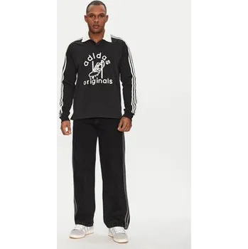 Pánská košile adidas Polokošile Rugby JD1091 Černá Regular Fit XL