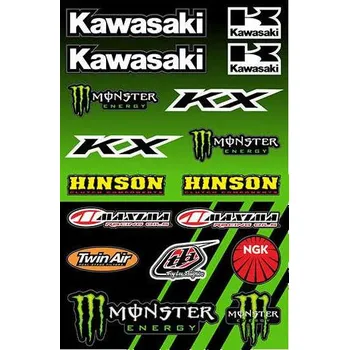 Samolepicí dekorace na vozidlo KAWASAKI MONSTER arch samolepek (K3)