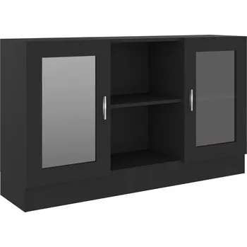 Knihovna Vitrína černá matná 60 x 30 x 120 cm Zakito Home