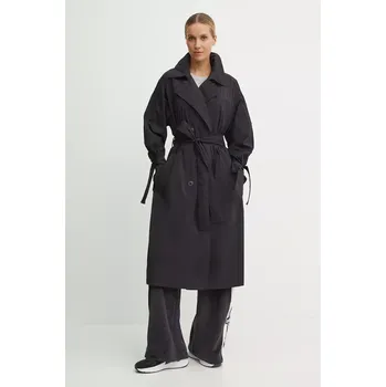 Dámský kabát Kabát adidas Originals x Ksenia Schneider dámský, černá barva, přechodný, IW5668 99X, vel. L