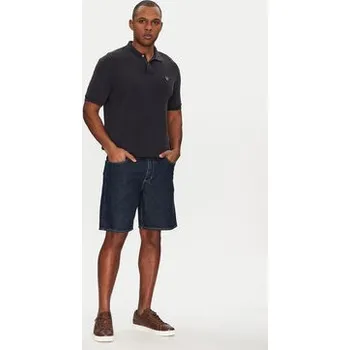 Pánská košile Guess Polokošile M5GP05 KCSG1 Tmavomodrá Regular Fit XXL