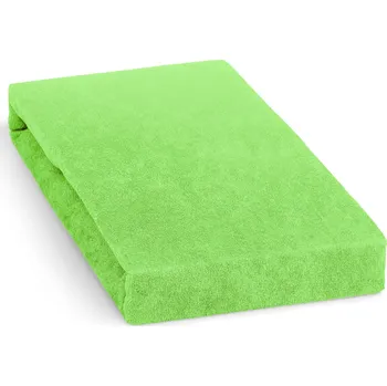 Prostěradlo Froté prostěradlo na vysokou matraci (až 30cm), 90x200cm, na jednolůžko, žluto-zelené