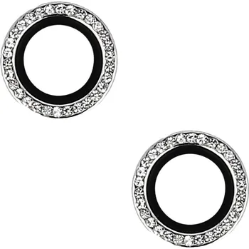 Tvrzené sklo HARD DIAMOND pro fotoaparát (LENS) pro Iphone 14 - 14 Plus stříbrné (2 kusy)