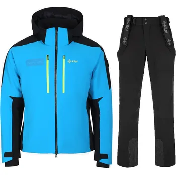 Pánská bunda Pánský lyžařský komplet Dexen BLU S + Rhea BLK S